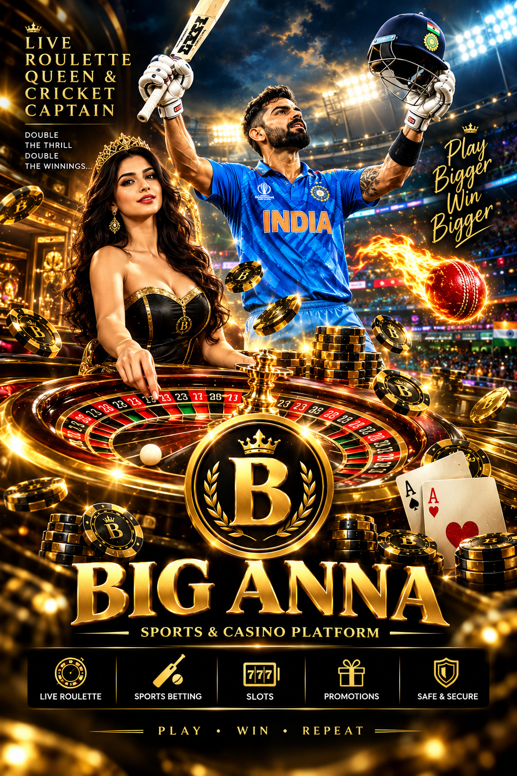 Big Anna Cricket and Casino Royale